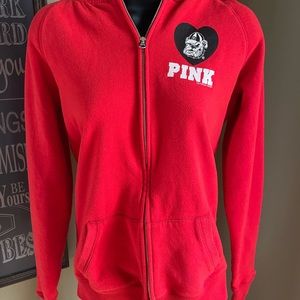 Georgia bulldogs PINK college zip-up